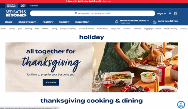 Bed Bath And Beyond Holidays