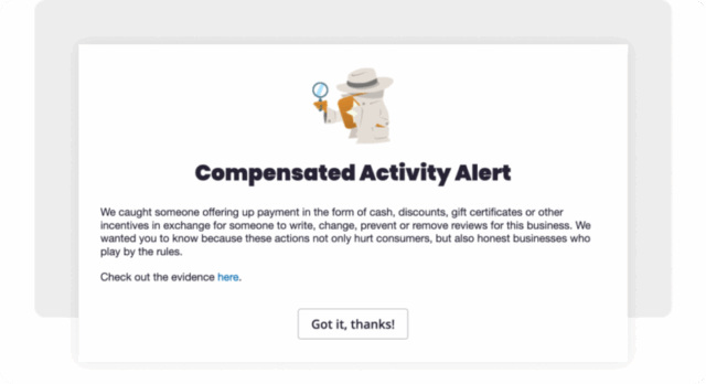 Compensation Activity Alert