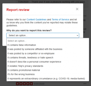 Report Review Options