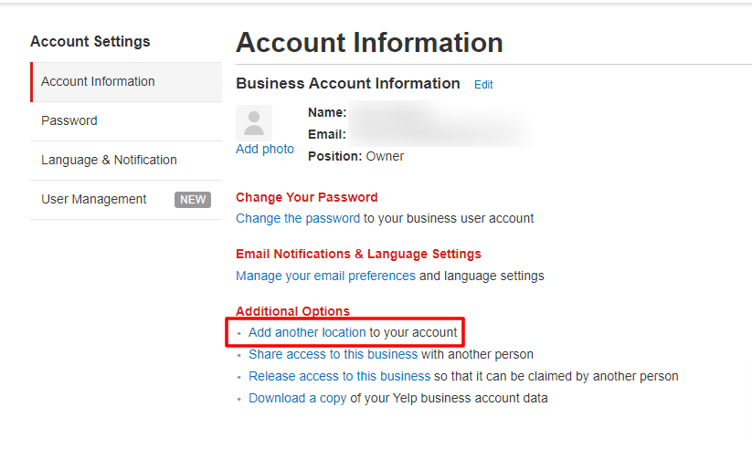 Listing Account Information