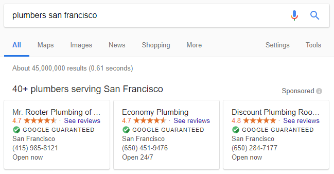 Local Services Ads Example