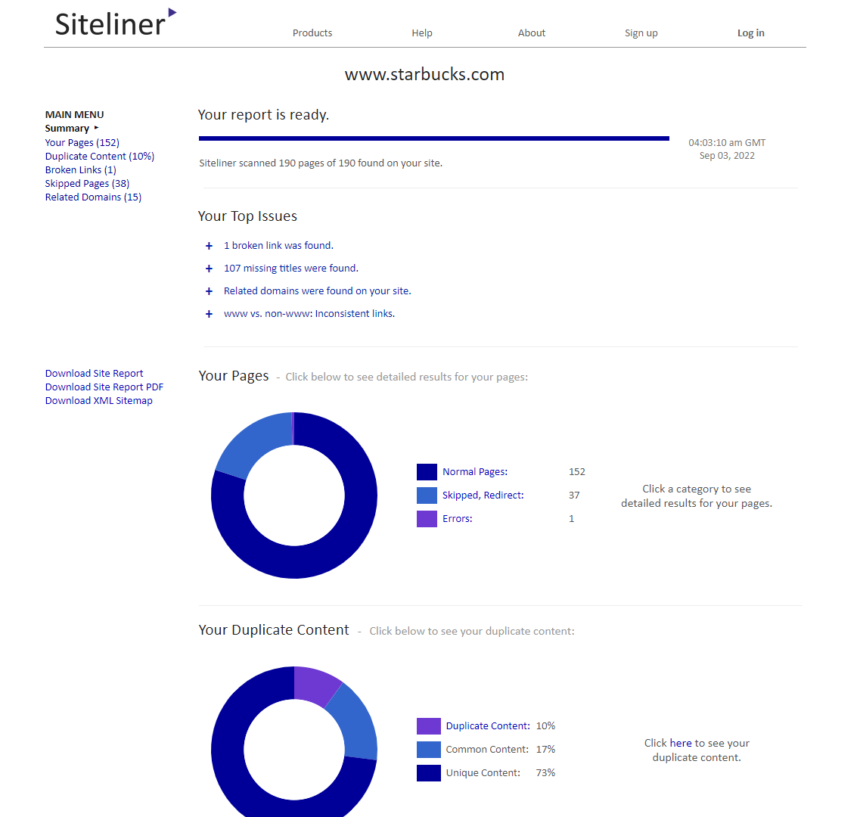 Siteliner
